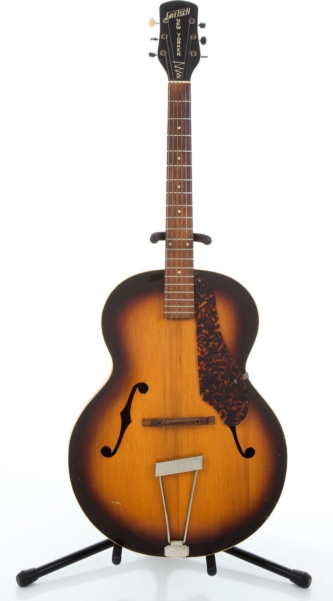 VINTAGE '40s GRETSCH SUPER STRUCTURE NEW YORKER SUNBURST ARCHTOP