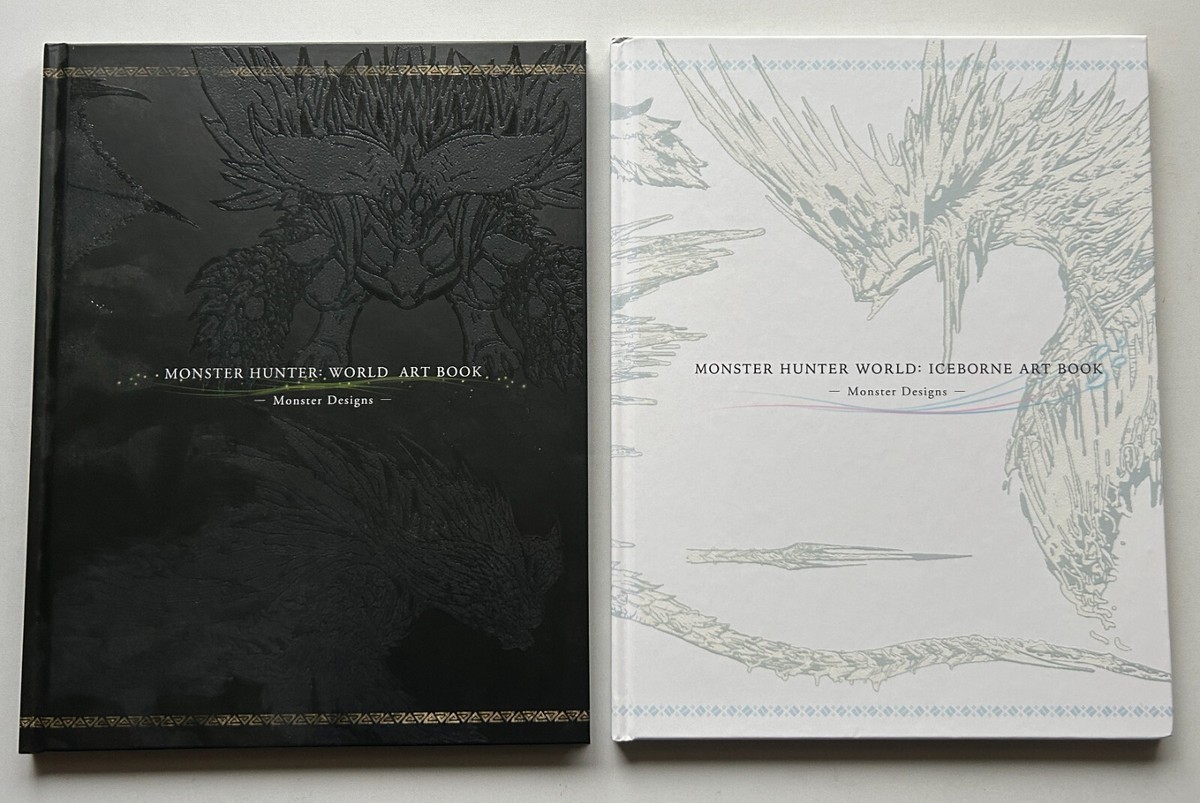Monster Hunter Art Book Set World & Iceborne Monster Designs 2