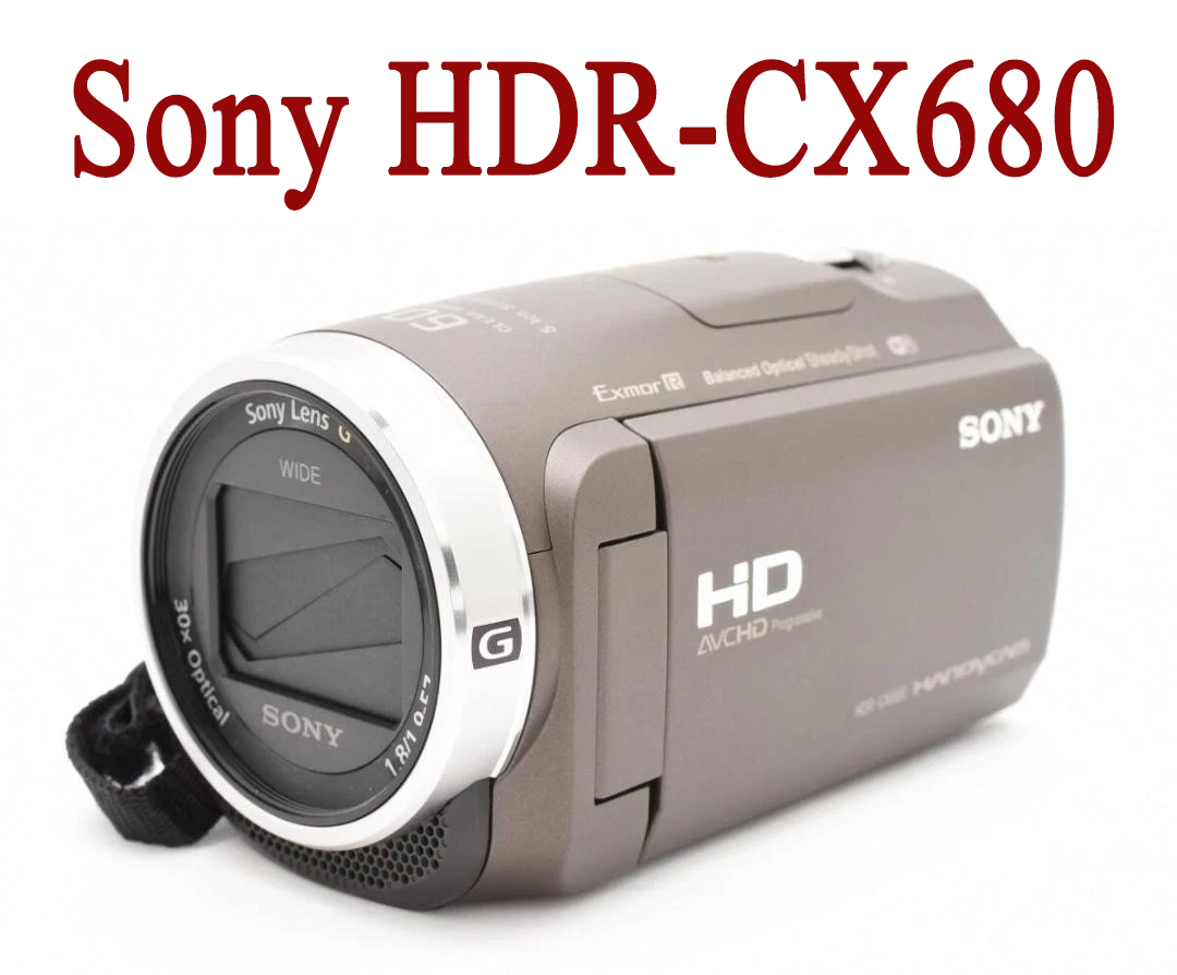 Sony HDR-CX680 1080p HD Camcorder English Language Tested -95%new