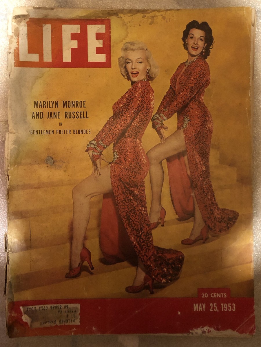 Marilyn Monroe Jane Russell LIFE Magazine May 25 1953 Gentleman