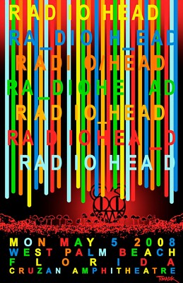 Radiohead , concert poster 13