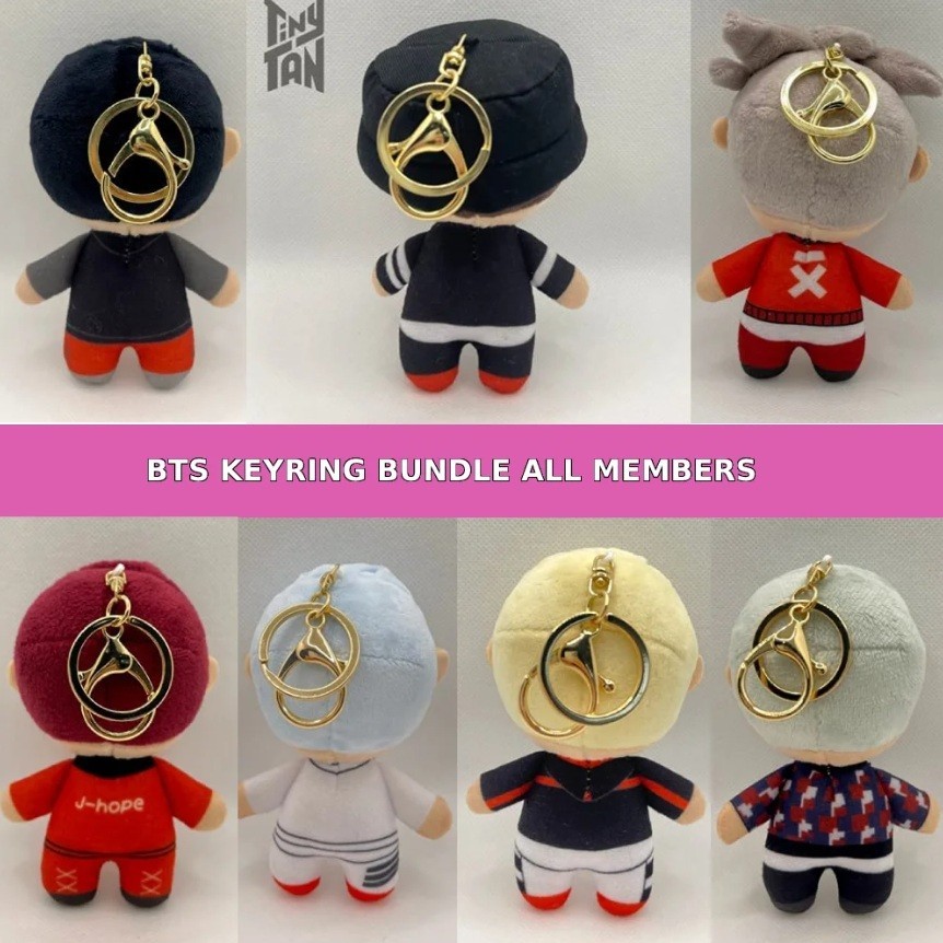 BTS TinyTAN MIC DROP Plush Figure Doll Keychain Kpop Gift Official