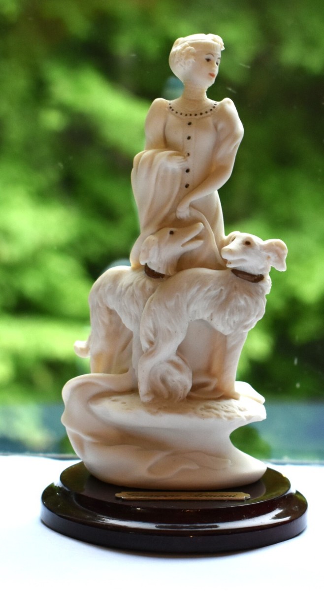 Giuseppe Armani Signed Florence Figurine Sculpture Blue N Crown