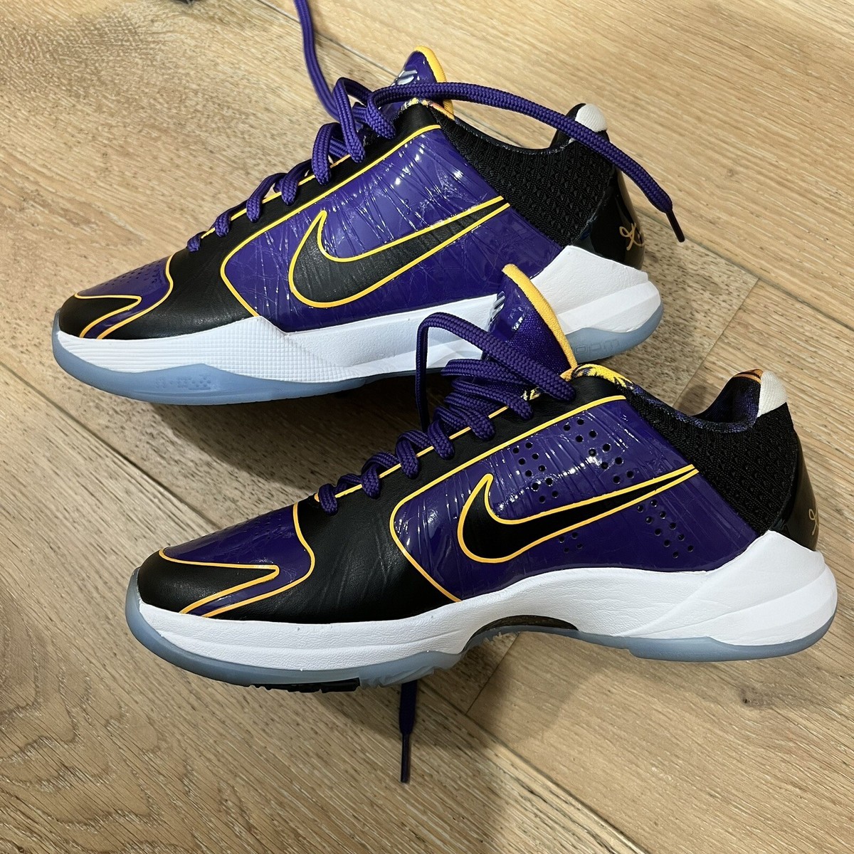 Nike Kobe 5 Protro Lakers “5x Champ”- Court Purple/ Black Men-5