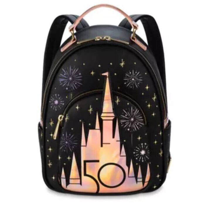 WDW 50th Anniversary Grand Finale Castle Loungefly Mini Backpack
