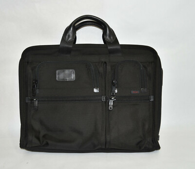Tumi Alpha 2 Expandable Laptop Briefcase Nylon Black 26114DH MSRP