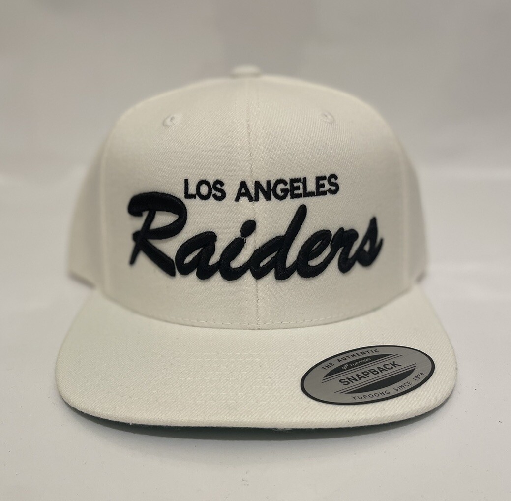 Los Angeles LA Raiders Script Classic Snapback Cap Hat Adjustable