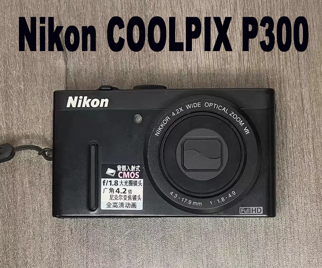Nikon Digital Camera COOLPIX P Series P300 Black 4x 12.2MP Digital