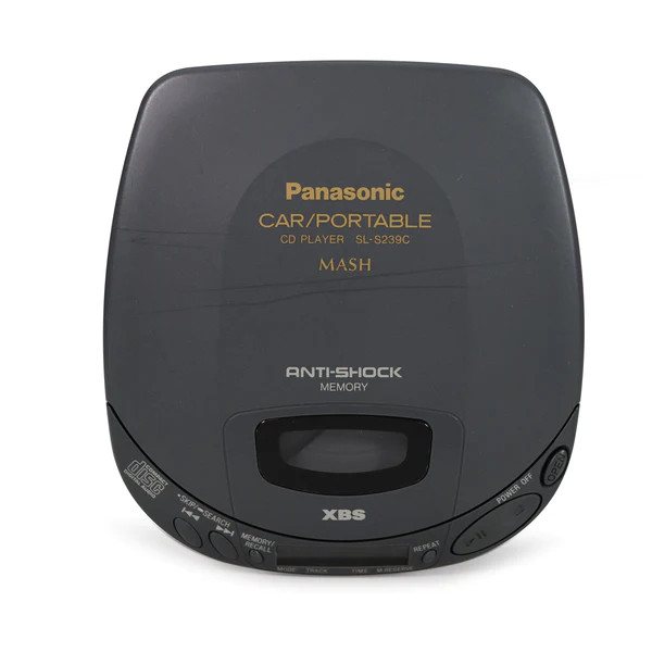 Vintage Panasonic Portable CD Player XBS/Anti-Shock - Dark Gray