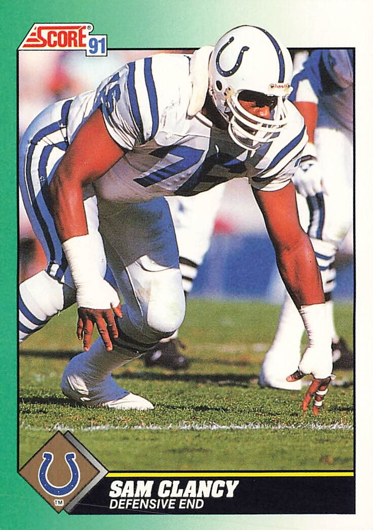 1991 Score #262 Sam Clancy Indianapolis Colts | eBay