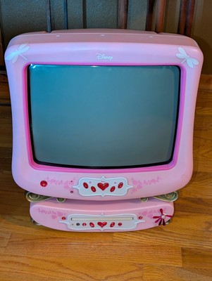 Classic 2006 Disney Princess Pink Vintage CRT 13” TV DVD Player