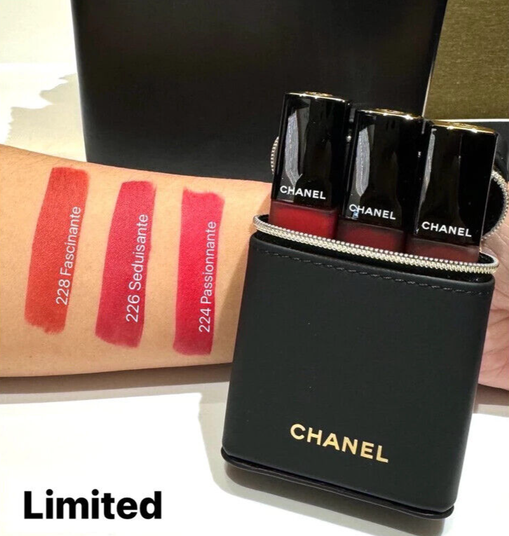 Chanel Rouge Allure Liquid Velvet Set of 3 Limited Edition NIB 100