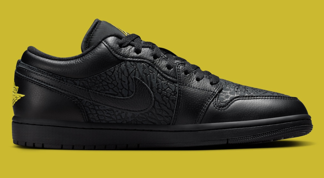Nike Air Jordan 1 Low Black Elephant Print IM6568-010 Mens New | eBay