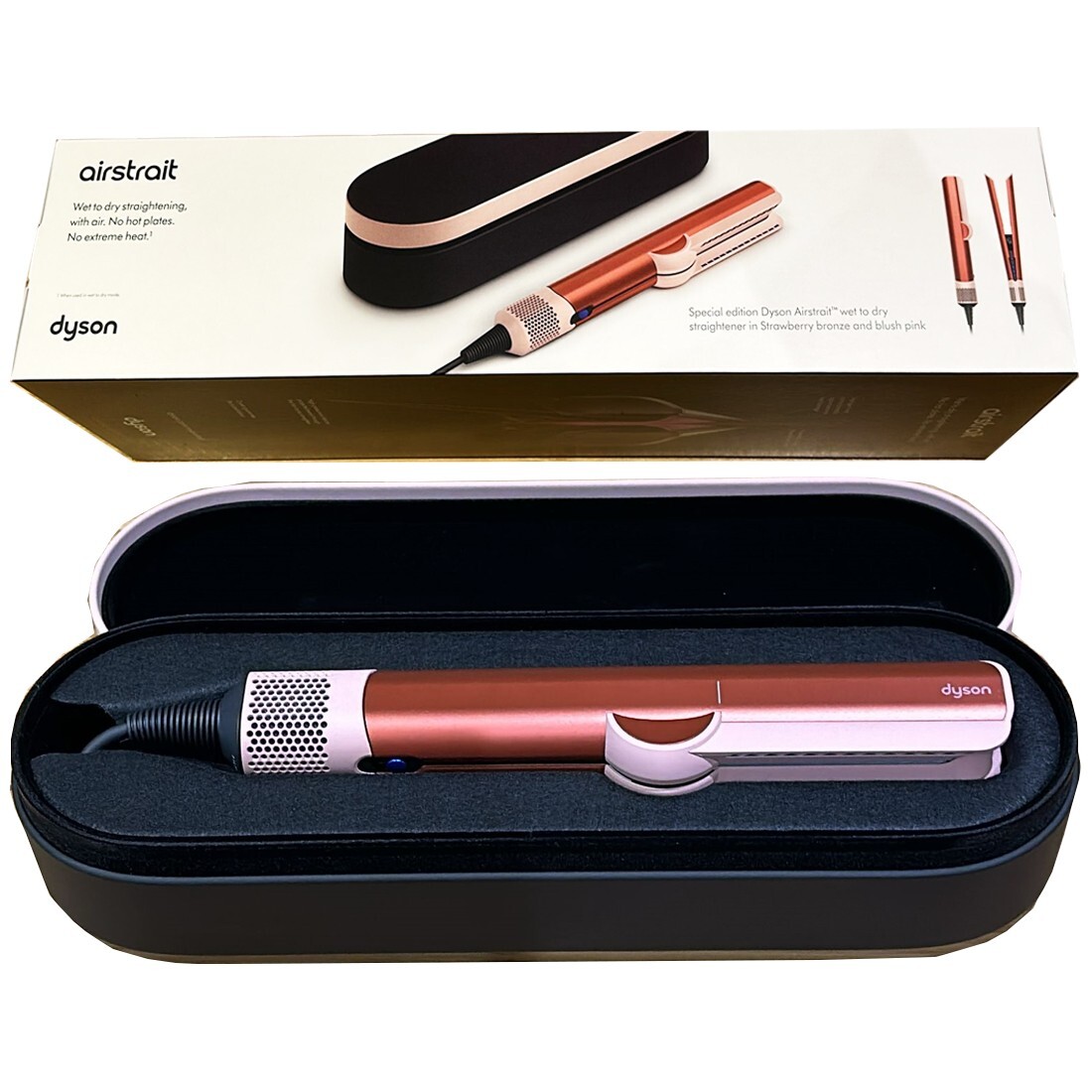 Dyson Airstrait Straightener HT01 (Bronze & Pink) Wet to Dry