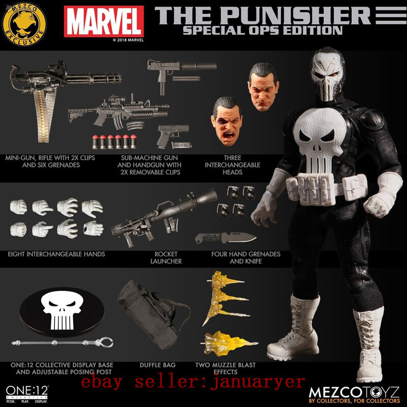Mezco Toyz 1/12 Marvel Punisher (Special Ops Edition) Action