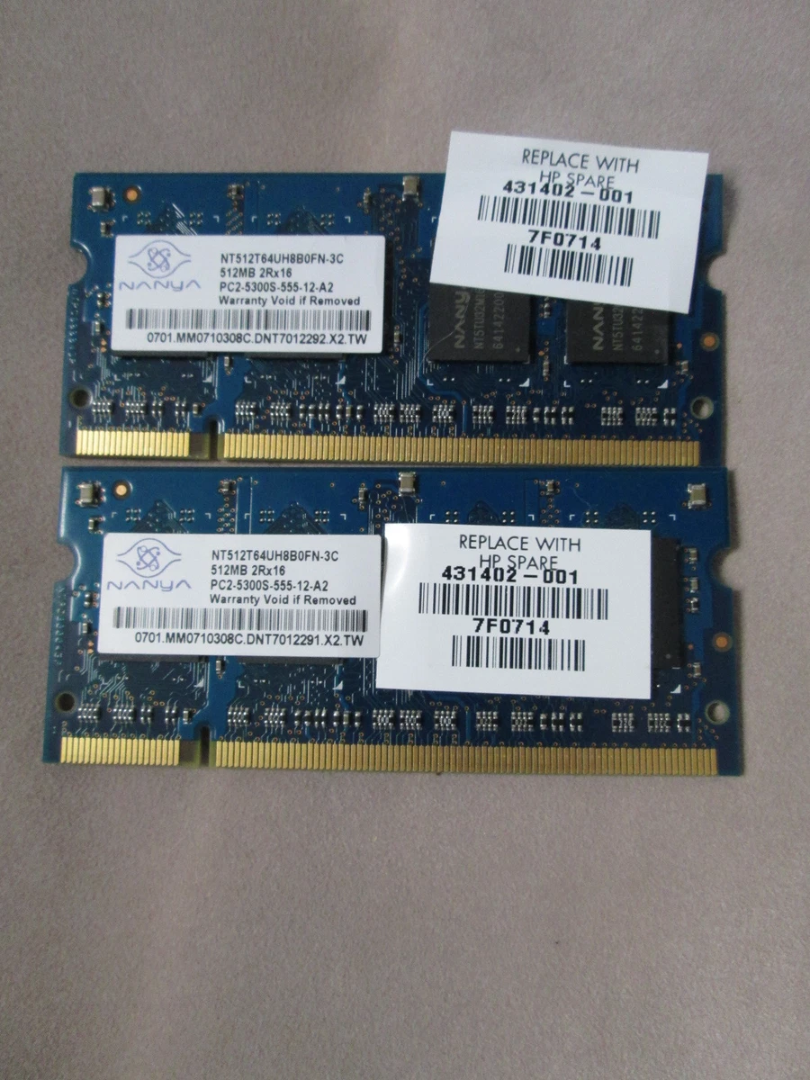 DDR 512 NANYA メモリ PC2-5300 DDR 512 NANYA メモリ PC2-5300 2