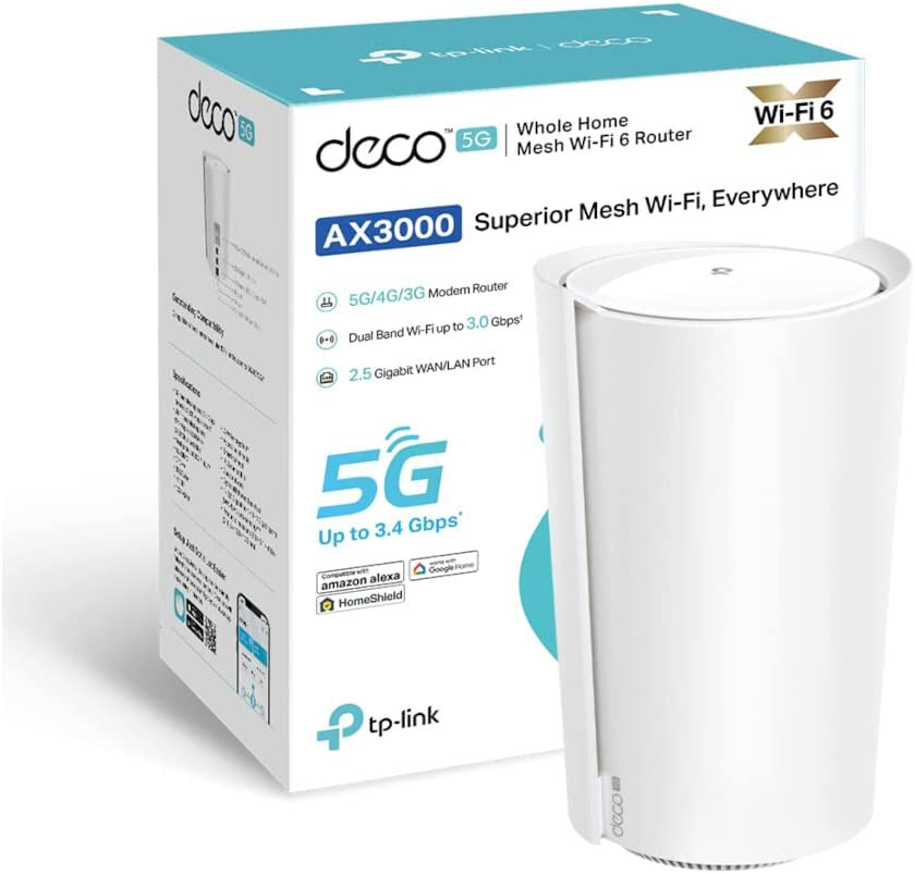 TP-Link Deco X50-5G AX3000 Whole Home Wi-Fi 6 Mesh 5G Dual-Band