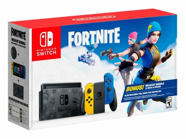 Nintendo Switch Fortnite Wildcat Bundle USA Version *NO CODE* Open