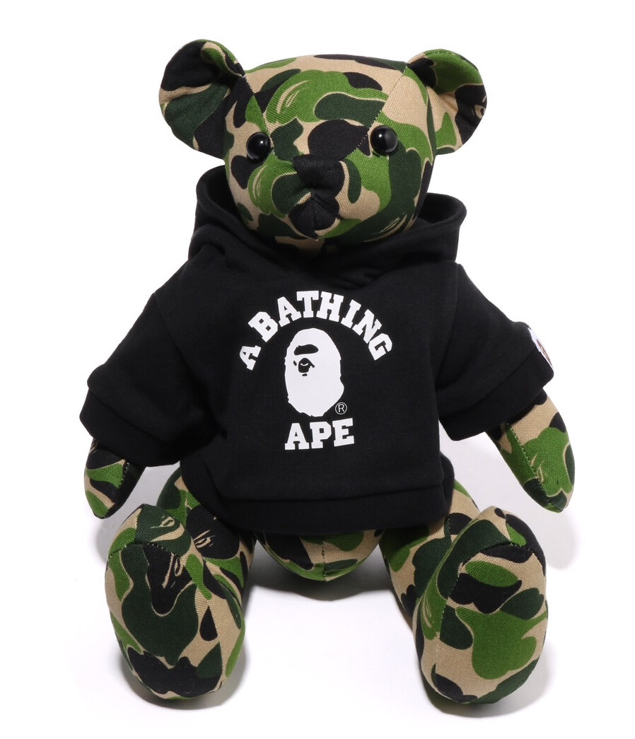 A BATHING APE Men's Ladies' Goods ABC CAMO BEAR PLUSH DOLL 35cm