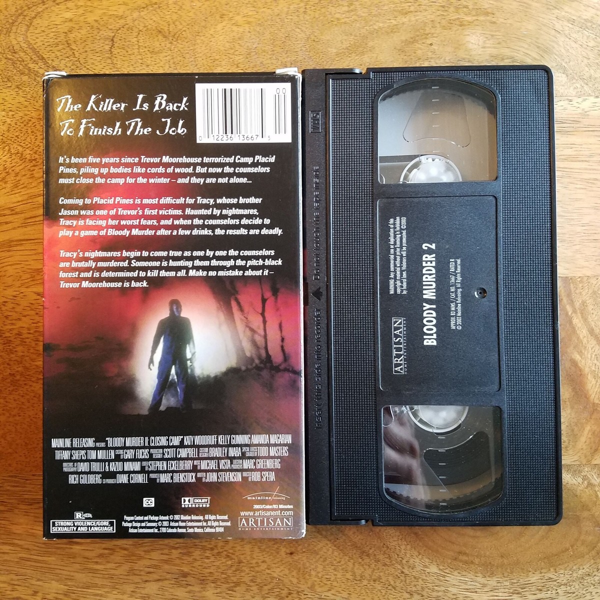 Bloody Murder 2 VHS 2003 Horror Slasher Cult Gore Movie Film Rare