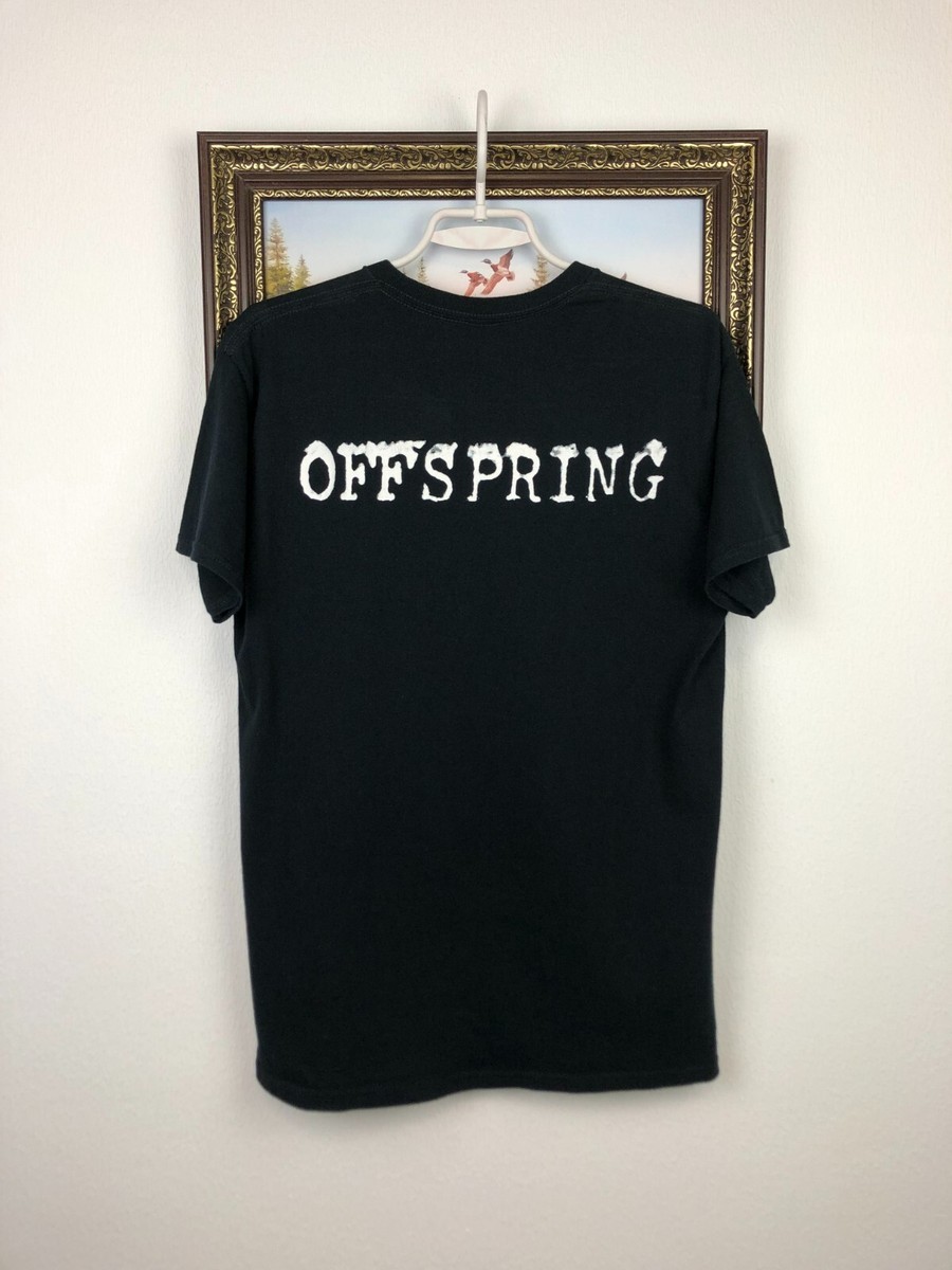 Vintage Offspring Smash Band Shirt Over Print Black Tee Mens Rare
