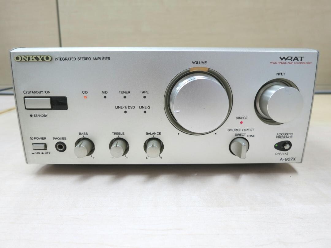ONKYO A-907X Integrated Stereo Amplifier Transistor Silver from