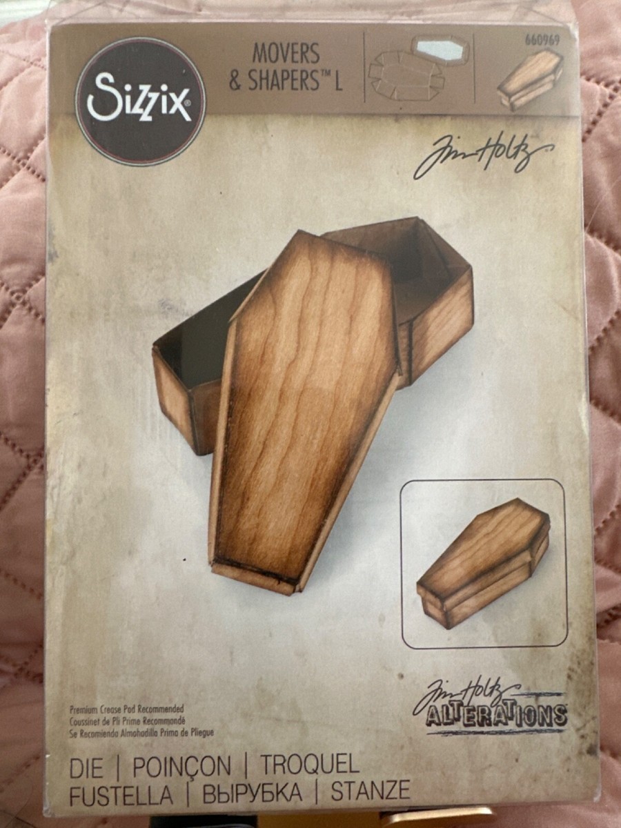 アルバム・スクラップ Sizzix bigz die Coffin Box Rare .660969
