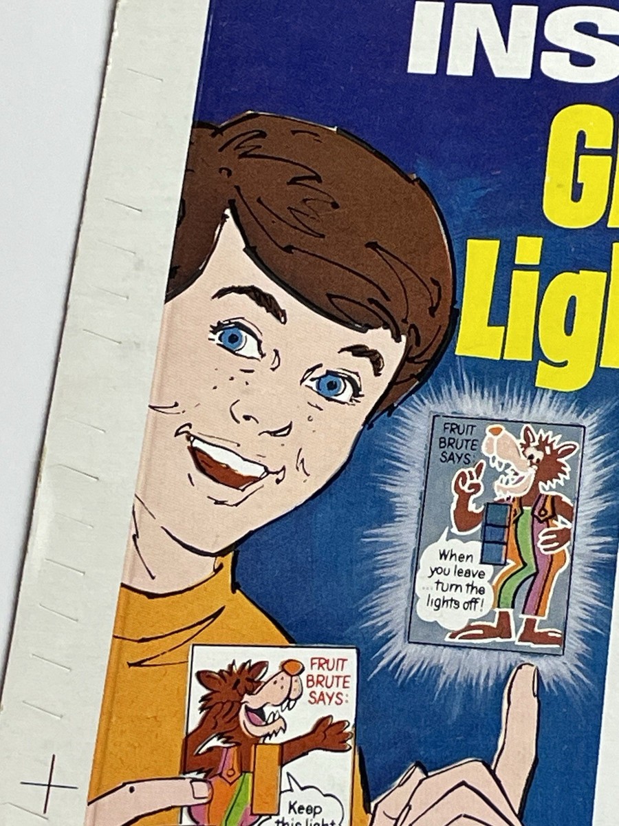 1970's FRUIT BRUTE Cereal Box General Mills MONSTER CEREAL SERIES