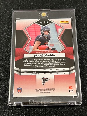 2022 Panini Mosaic Football Drake London Genesis Rookie #312 SSP
