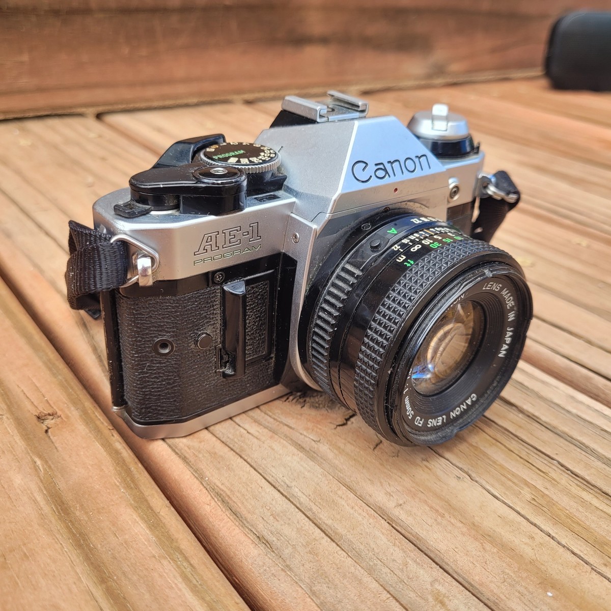 Canon AE-1 P Program Silver 35mm SLR W/FD NFD 50mm f1.4 Lens Made