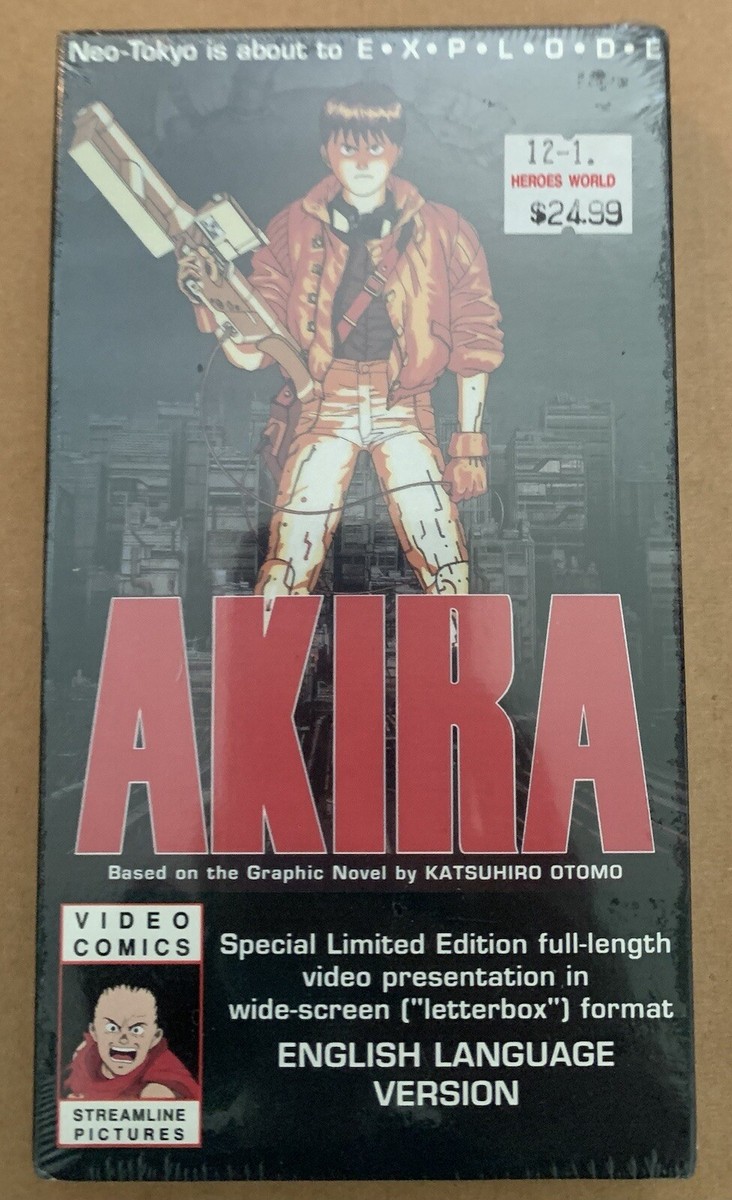 ULTRA RARE Akira VHS 1989 Widescreen Limited Edition English Dub