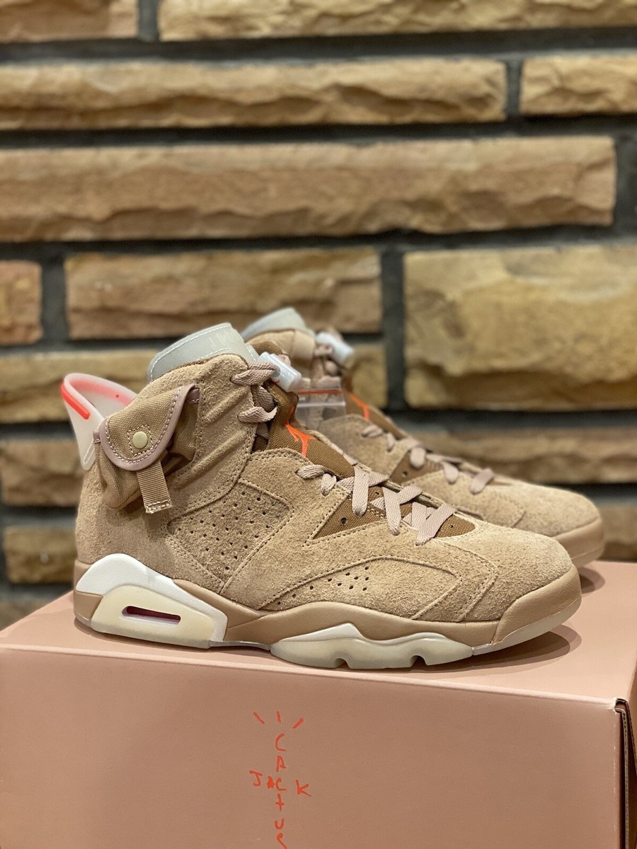 Air Jordan 6 x Travis Scott British Khaki Size 7.5 | eBay