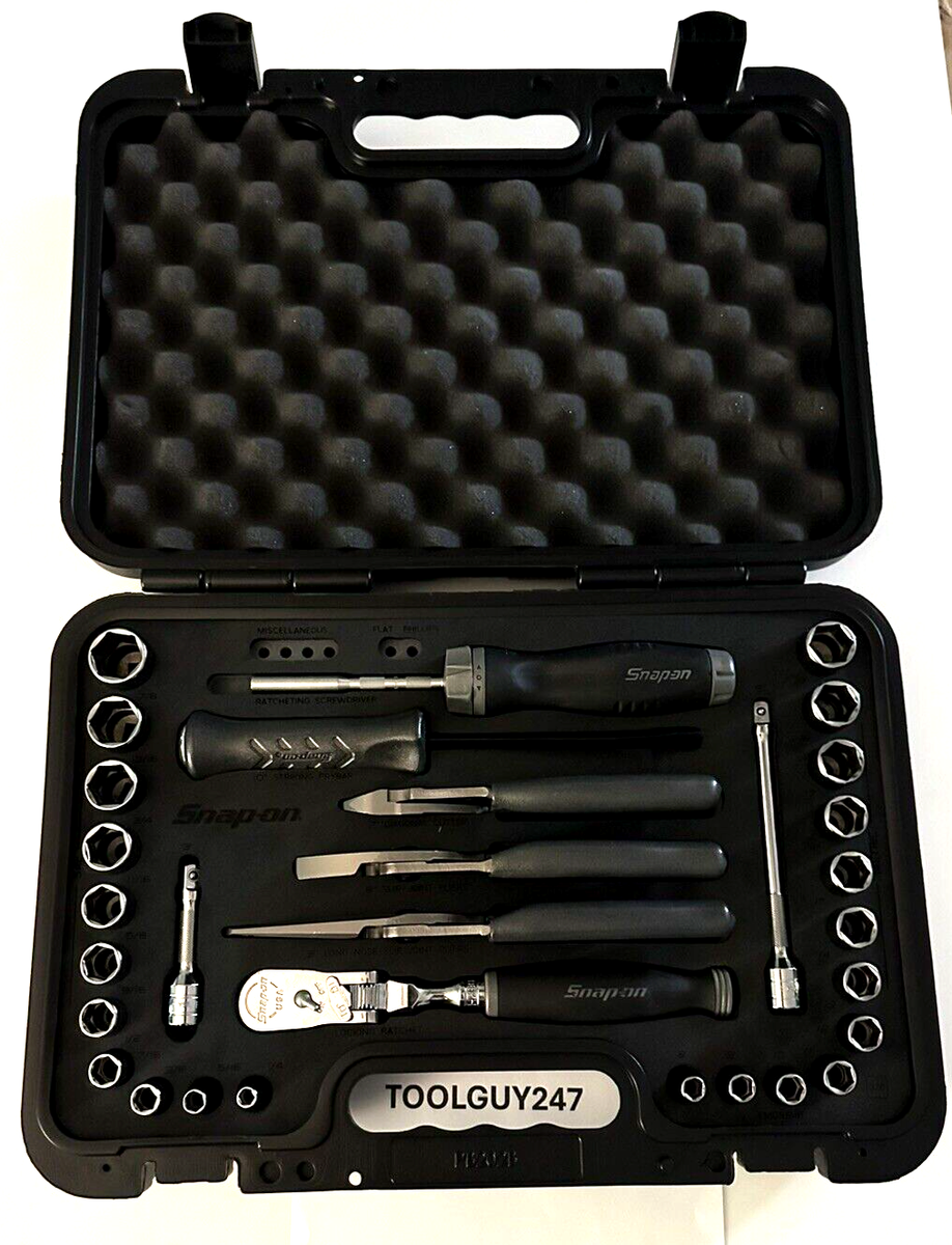 SNAP ON TOOLS NEW 33Pc 3/8 Dr Metric SAE General Service Foam Set