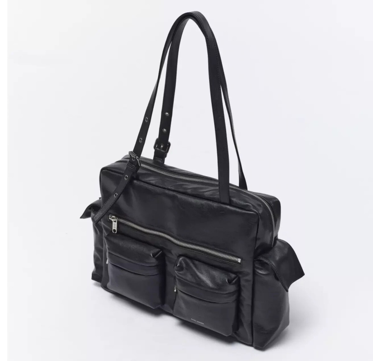 SAMO ONDOH Utility Bag L Nappa Black / Cross Pocket Shoulder Bag