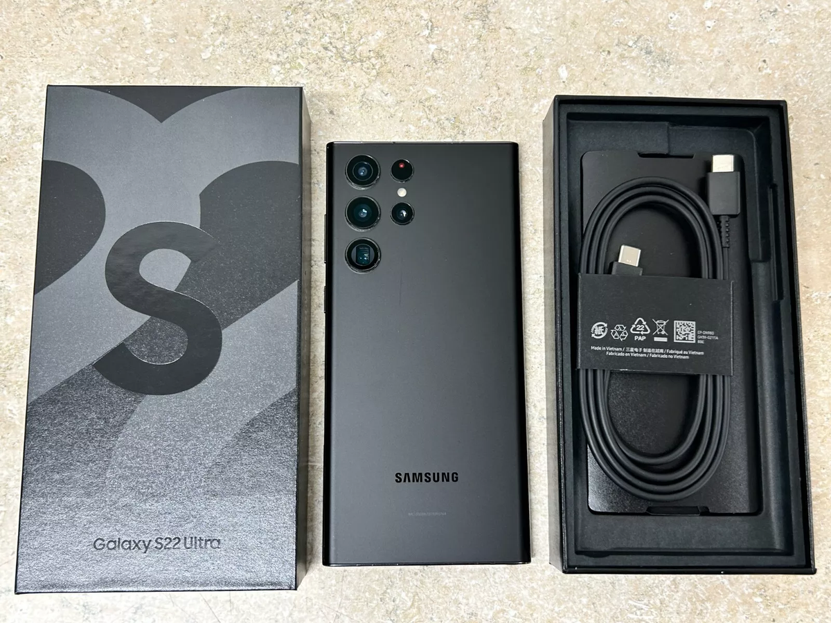 NEW Samsung Galaxy S22 Ultra 5G SM-S908U 512GB~128GB Factory