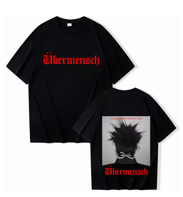 G-DRAGON 'ÜBERMENSCH 2025 World Tour' V.I.P Fan Merch T-Shirt