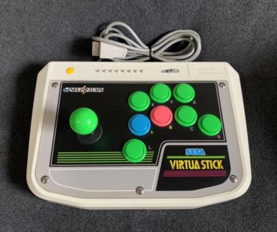 SEGA Saturn VIRTUA STICK HSS-0136 White SS Arcade Game Controller