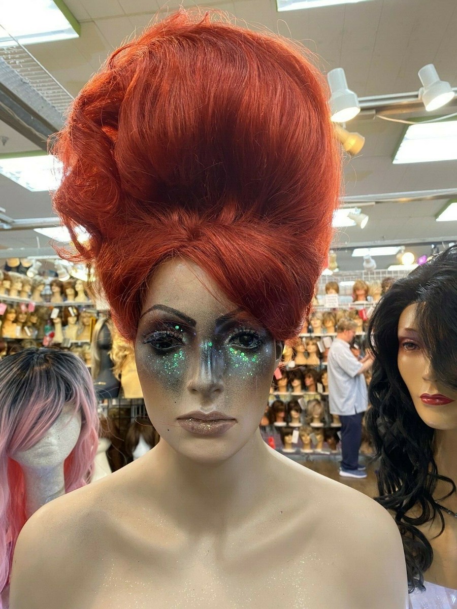 VEGAS GIRL WIGS DRAG QUEEN SASSY SMOOTH beehive twist look henna