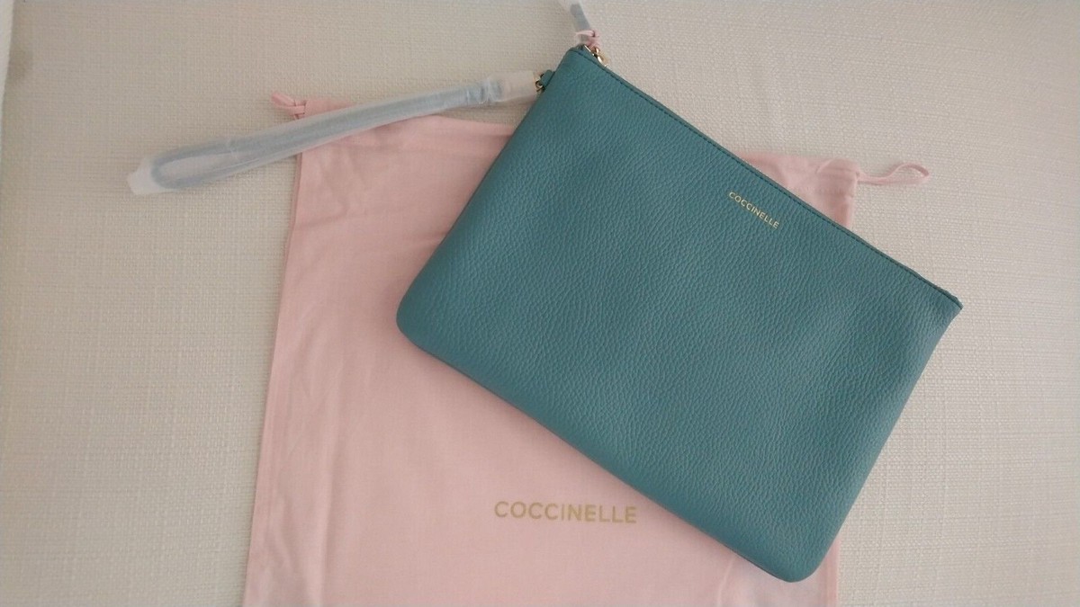 New COCCINELLE Grained leather NEW BEST Clutch bag / Pouch - Large