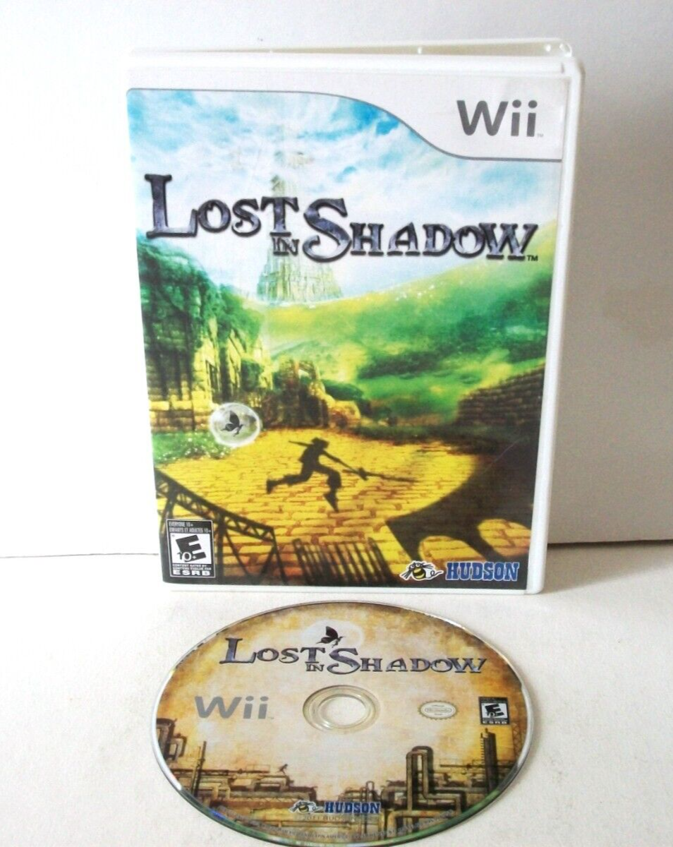 Lost In Shadow Nintendo Wii Game Case Puzzle Platformer Shadows