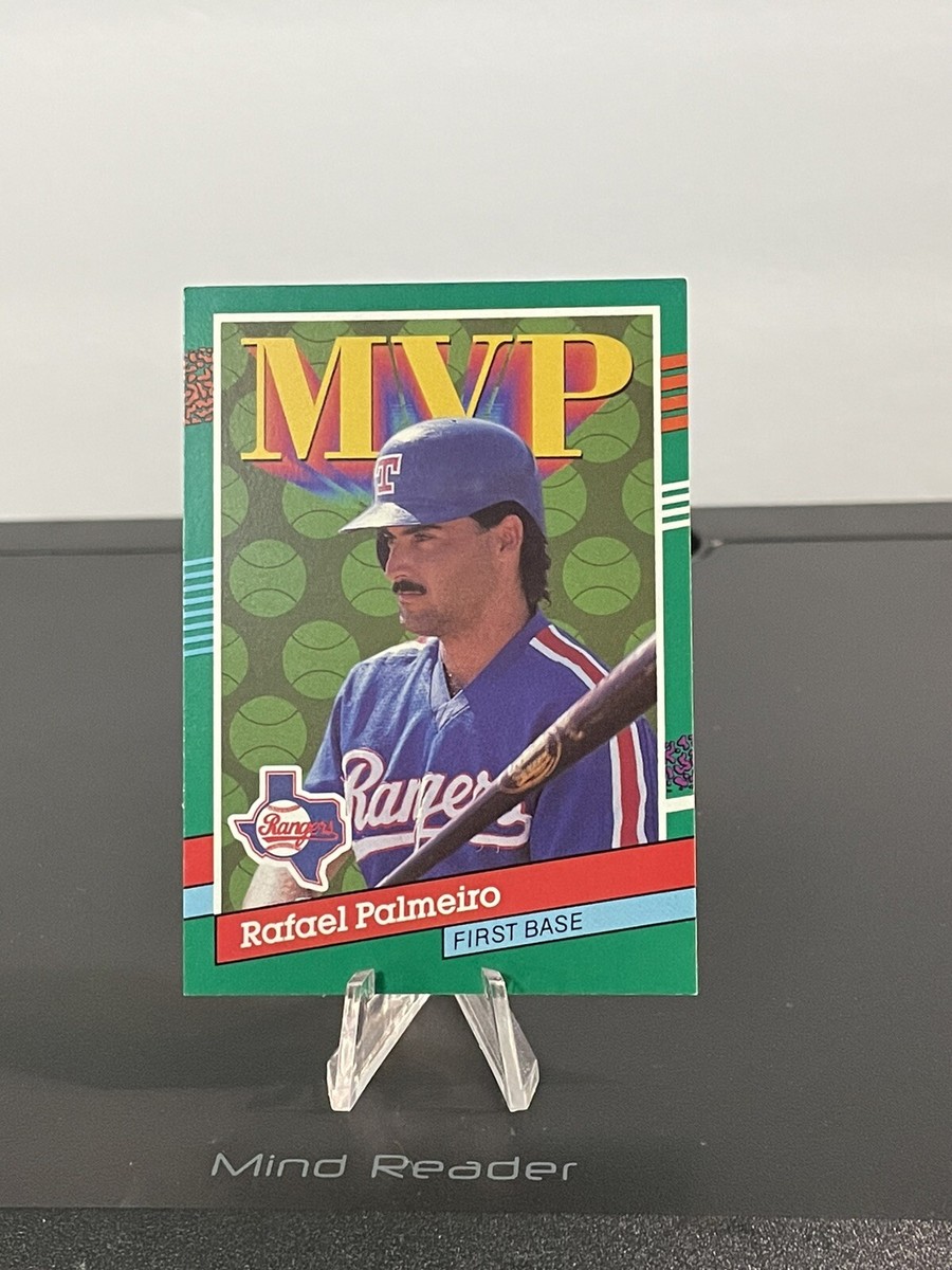 1991 Donruss #394 Rafael Palmeiro MVP Texas Rangers Error Card | eBay