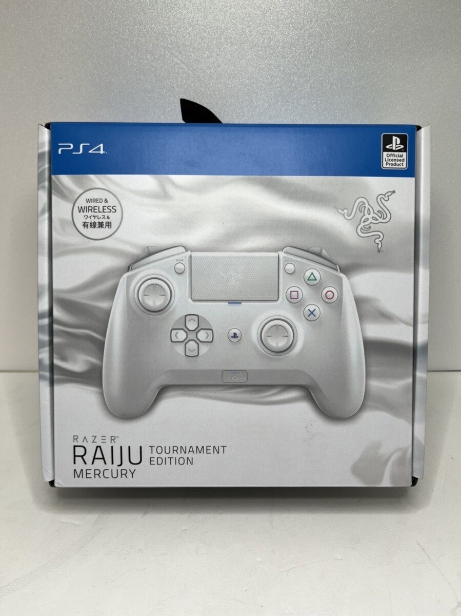 Razer Raiju Tournament Edition Mercury White PS4 Official License