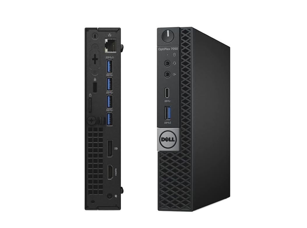 Dell Optiplex 7050 Micro Mini PC i7-7700T 8GB RAM 500GB SSD Win 10
