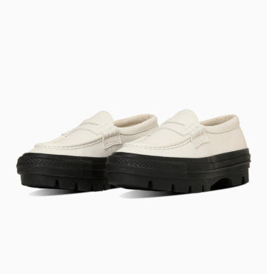 CONVERSE ALL STAR CHUNK LOAFER 31314201 White Black | eBay