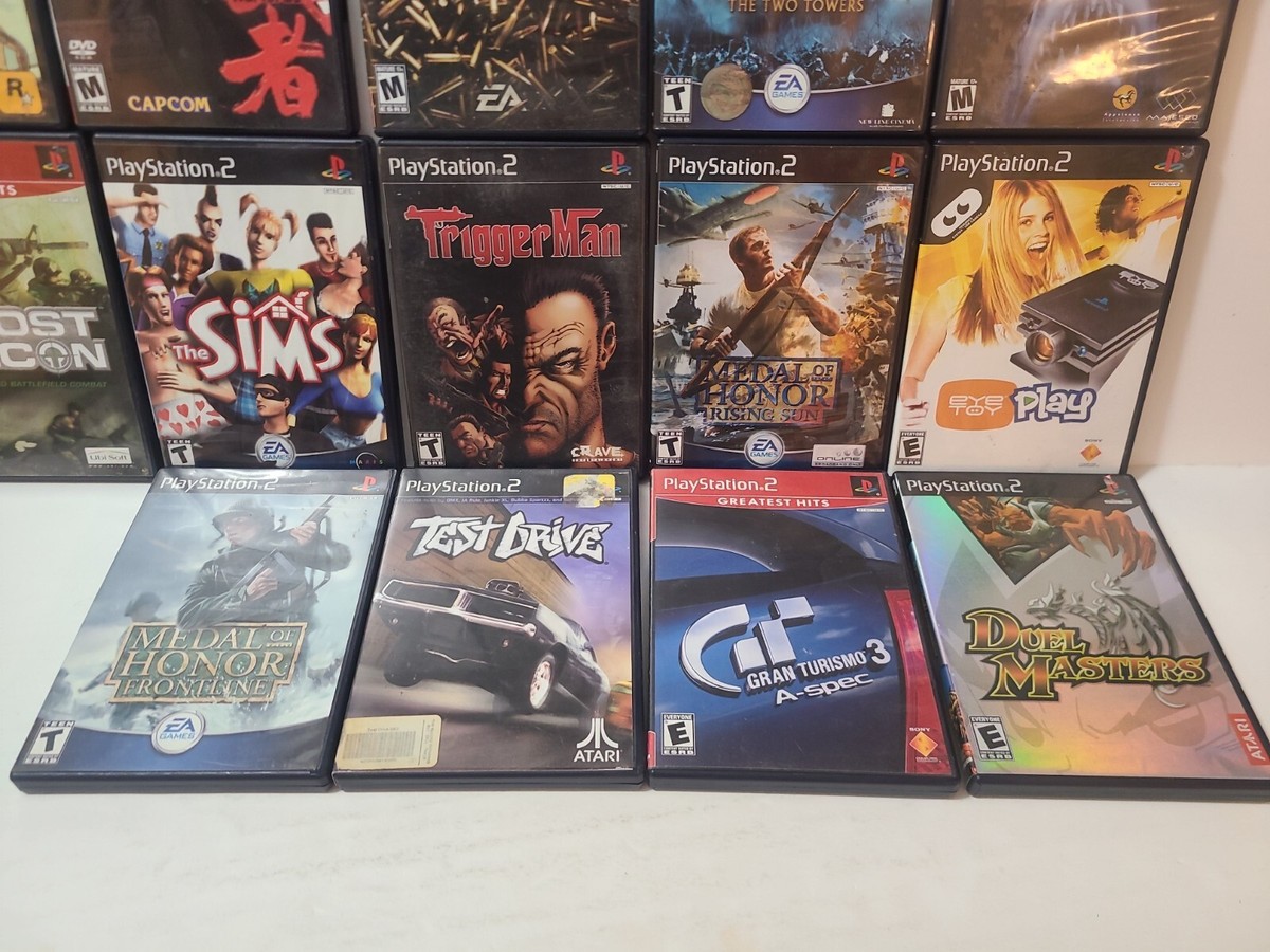 PlayStation PS2 18 Game Lot HUGE PS2 BUNDLE Good Titles All CiB W