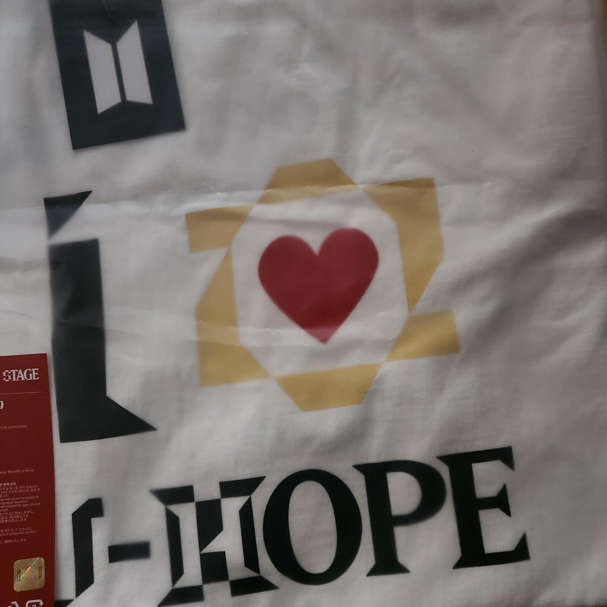 BTS J-HOPE S/S T-Shirt (White) Official HOPE ON THE STAGE | eBay