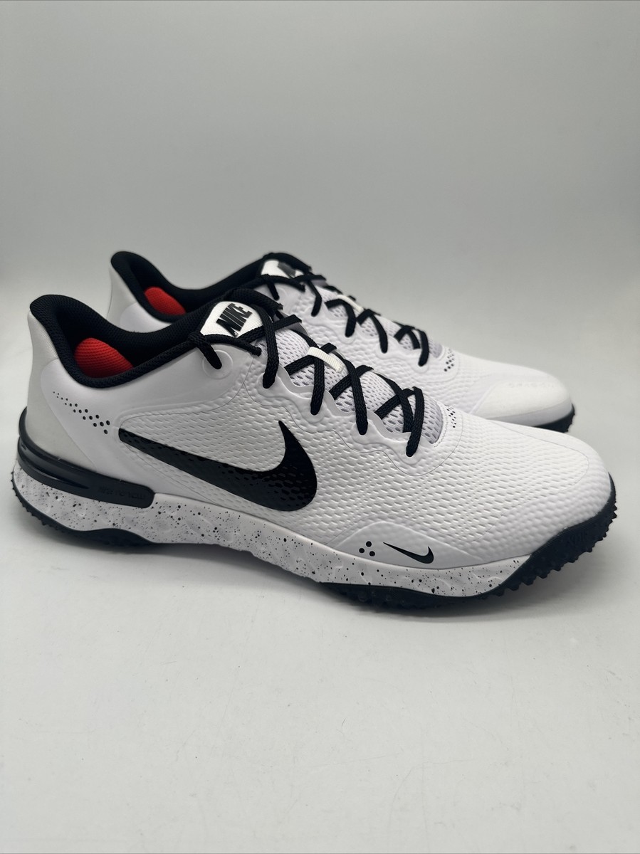 Nike Alpha Huarache Elite 3 Turf White Black CV3560-104 Mens Size