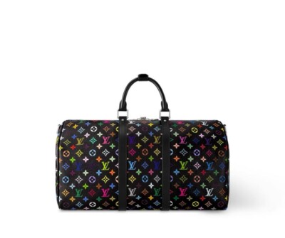 NEW Louis Vuitton x Takashi Murakami Keepall Bandoulière 50 M13745