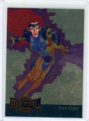 1995 fleer marvel metal gold blaster jean grey 8 of 18 | eBay