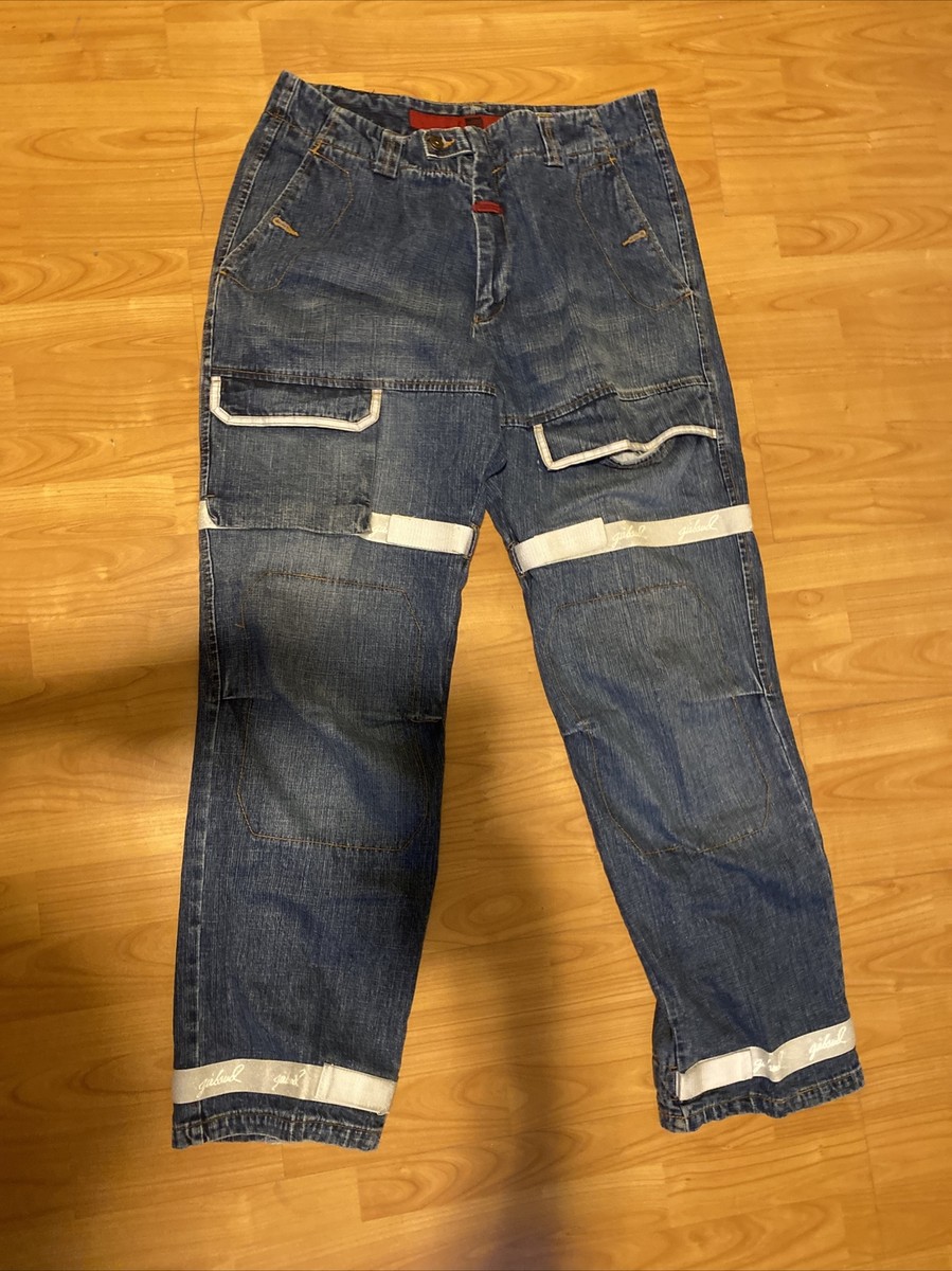 Vintage Marithe Francois Girbaud RARE Logo White Shuttle Tape